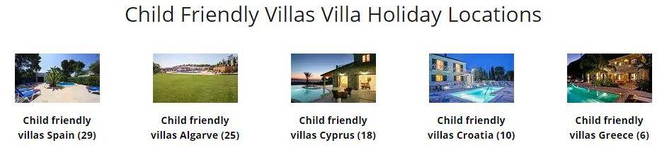 Family Friendly Villa holidays